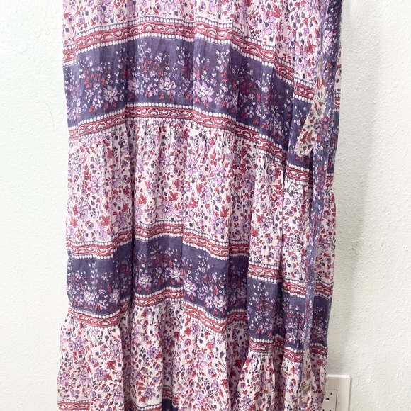 Bell By Alicia Bell Long Sleeve Maxi Dress With Belt Tie Large - Picture 6 of 10